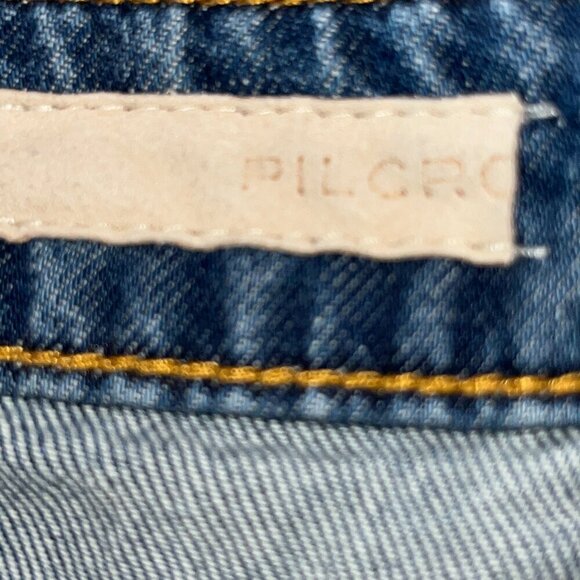 ANTHROPOLOGIE PILCRO Daisy Duke Denim Shorts Exposed Button Fly Distressed 25 - Picture 9 of 13